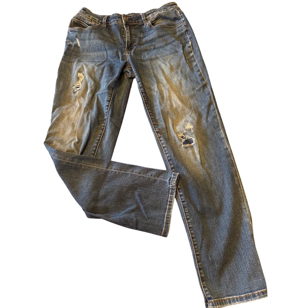 CHICOS BOYFRIEND DENIM JEANS SIZE 6